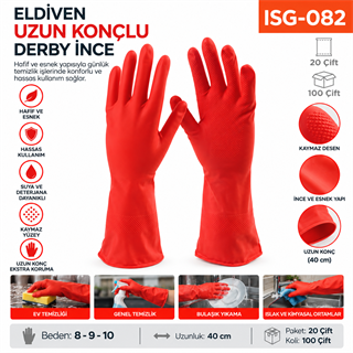 Eldiven Uzun Konçlu Derby İnce (D-310)