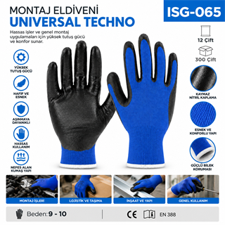 Eldiven Montaj Unıversal Techno (8802)