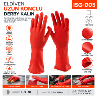 Eldiven Uzun Konçlu Derby Kalın (D-300)