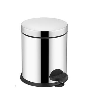 Pedallı Paslanmaz Çelik Krom Çöp Kovası 12 Litre