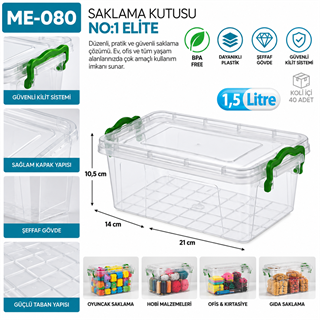 Saklama Kutusu No:1 Elite 1,5 LT (2670)