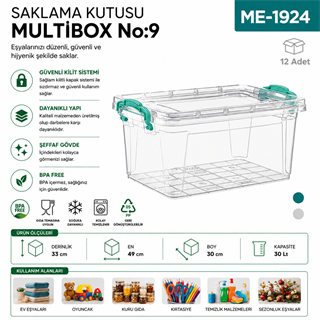 Saklama Kutusu M.Box No:9 (30 LT) (E-508)