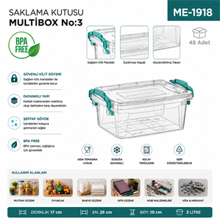 Saklama Kutusu M.Box No:3 (3 LT) (E-502)