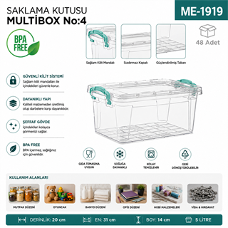 Saklama Kutusu M.Box No:4 (5 LT) (E-503)