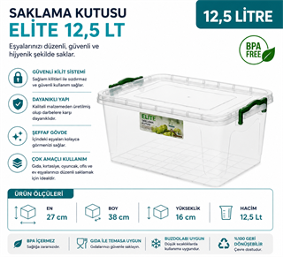 Saklama Kutusu Elite 12,5 LT (2686)