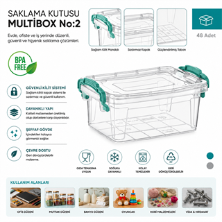 Saklama Kutusu M.Box No:2 (1.75 LT) (E-501)