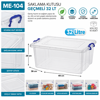 Saklama Kutusu Geçmeli 32 LT(2622)