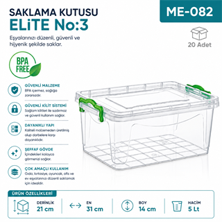 Saklama Kutusu No:3 Elite 5 LT (2680)
