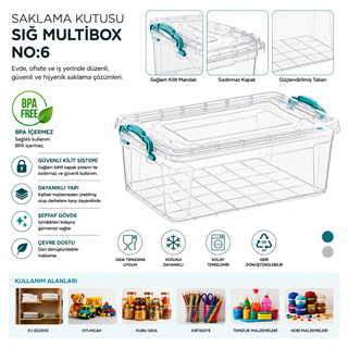 Saklama Kutusu Sığ M.Box No:6 (10 LT) (E-494)