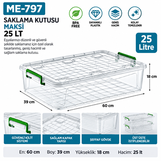 Saklama Kutusu Maksi 25 LT (2621)