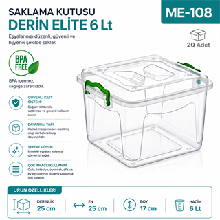 Saklama Kutusu Derin Elite 6 LT (2650)