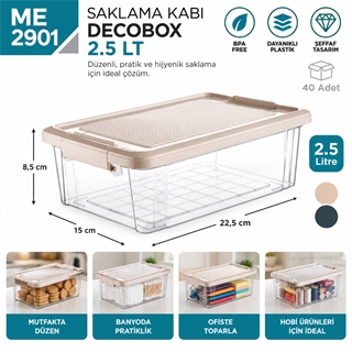 Saklama Kabı Decobox 2,5 LT (2954)