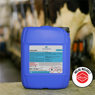 ACID DAIRY helal belgeli Asidik Sıvı Temizlik Maddesi 25 LT
