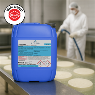 ACID DAIRY helal belgeli Asidik Sıvı Temizlik Maddesi 25 LT