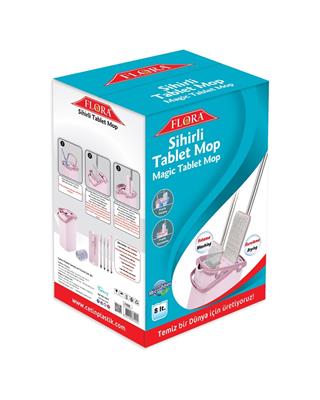 Flora F400 Sihirli Tablet Mop Temizlik Seti ve 2 Adet F396 Yedek Mikrofiber Mop Bezi