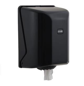Vialli İçten Çekme Havlu Dispenseri Siyah 21 Cm