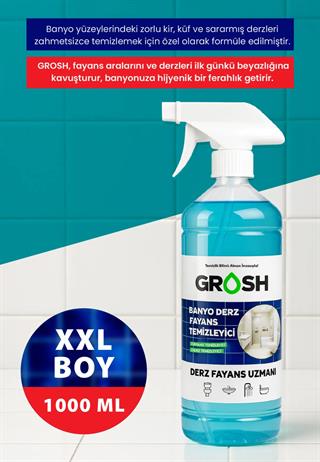 Grosh Banyo Derz Fayans Temizleyici Sprey 1000ml 