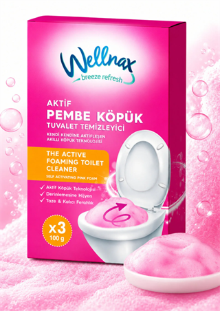 Wellnax Aktif Pembe Köpük WC Temizleyici – BLK-442