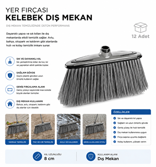 Yer Fırçası Kelebek Dış Mekan (TP 516)