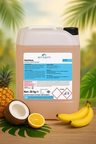 Entem Tropikal Kokulu Yüzey Temizleyici 20 Lt | Temizlik Kimyasalları | Yüzey TemizleyiciEntemEntem Tropikal Kokulu Yüzey Temizleyici 20 Lt