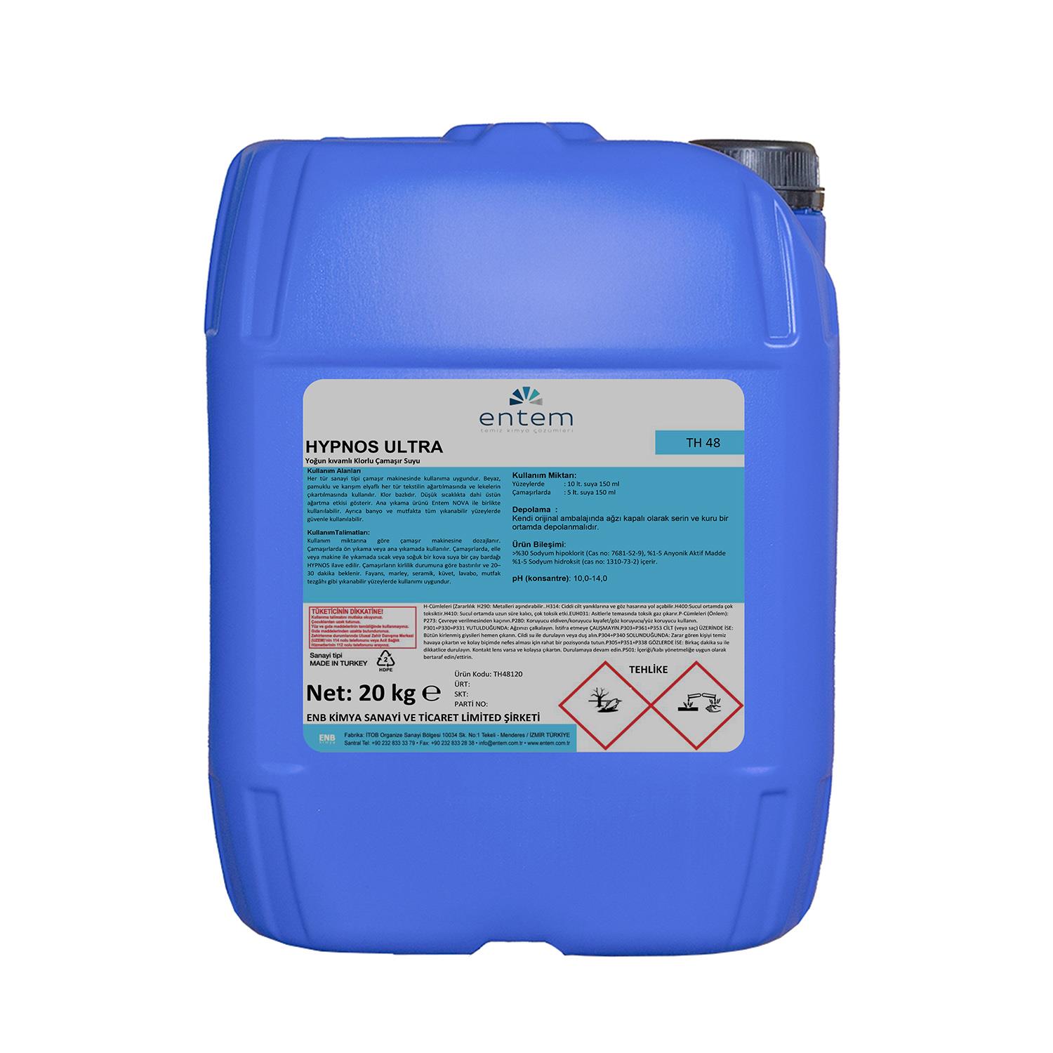 Entem Hypnos Ultra Yoğun - Parfümlü Çamaşır Suyu 20 LT I Temizlik Kimyasalları I Beyond HijyenEntemEntem Hypnos Ultra Yoğun - Parfümlü Çamaşır Suyu 20 LT