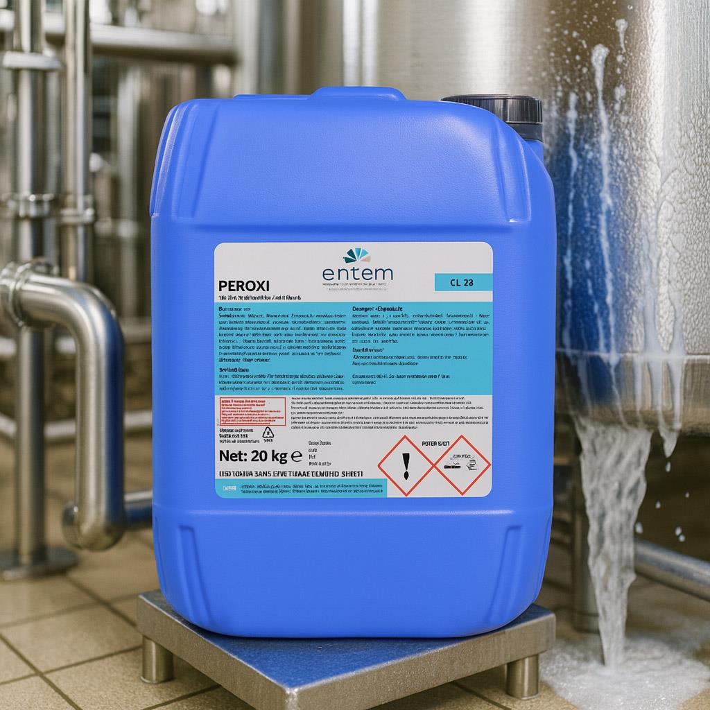 PEROXI – Aktif Oksijen Bazlı Alkali CIP Katkı Kimyasalı 20 Lt | Beyond Hijyen | Gıda HijyeniEntemPEROXI – Aktif Oksijen Bazlı Alkali CIP Katkı Kimyasalı 20 Lt