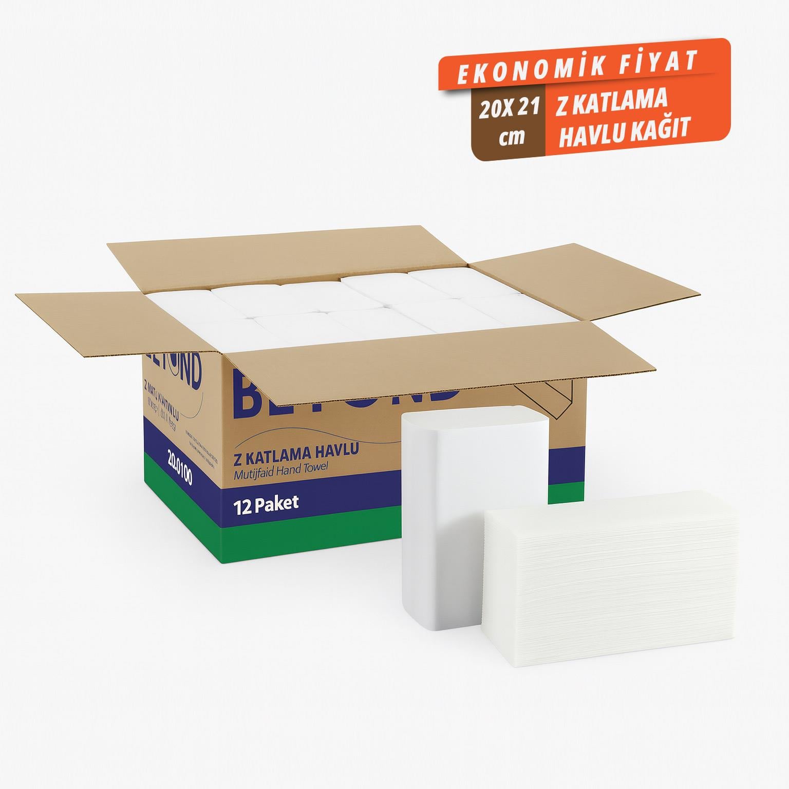 Beyond Dispenser Z Katlama Kağıt Havlu 12 Paket I Kağıt Havlular I Beyond HijyenBeyond HijyenBeyond Dispenser Z Katlama Kağıt Havlu Ekonomik 12 Paket