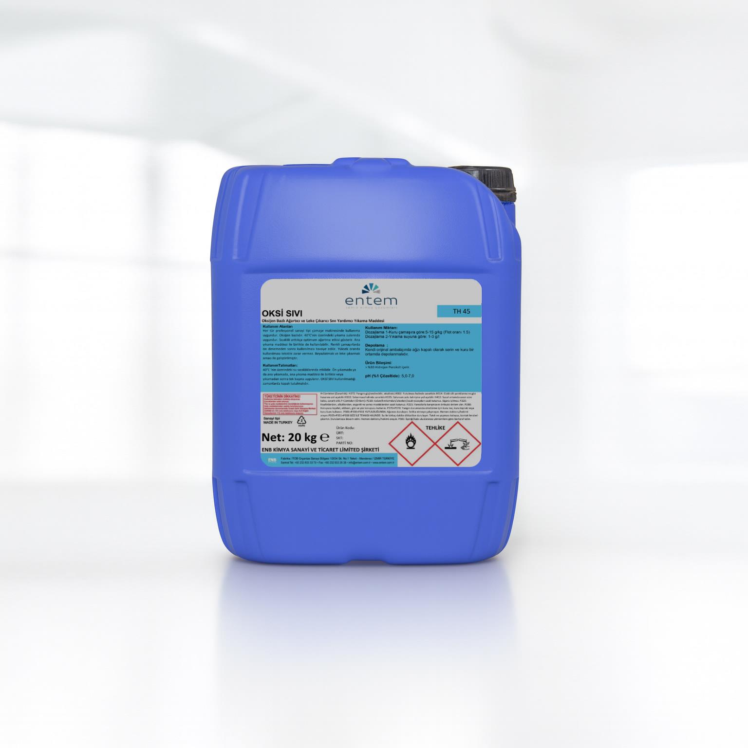 Entem Oksi Sıvı Ağartıcı ve Leke Çıkarıcı 20 LT | Beyond Hijyen | Temizlik Kimyasalları | Laundry DeterjanlarıEntemEntem Oksi Sıvı Ağartıcı ve Leke Çıkarıcı 20 LT
