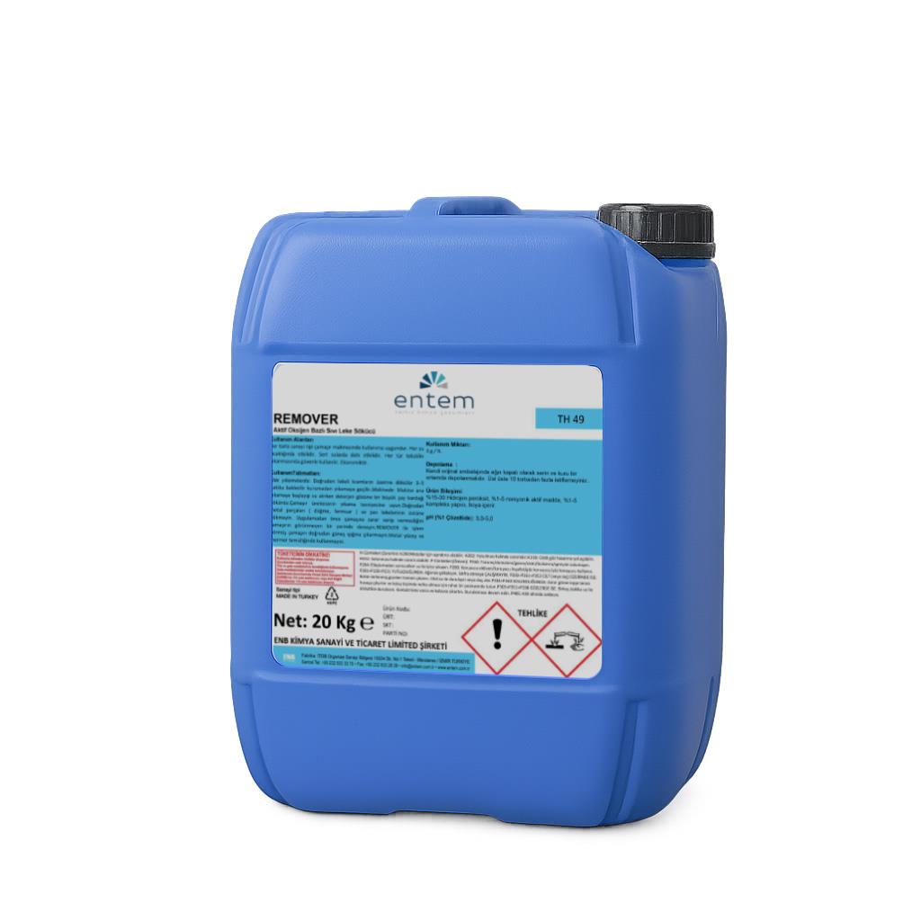 Entem Remover Aktif Oksijen Bazlı Sıvı Leke Sökücü 20 LT | Beyond Hijyen | Temizlik Kimyasalları | Laundry DeterjanlarıEntemEntem Remover Oksijen bazlı,dezenfektan, ağartıcı ve leke çıkarıcı 20 Lt