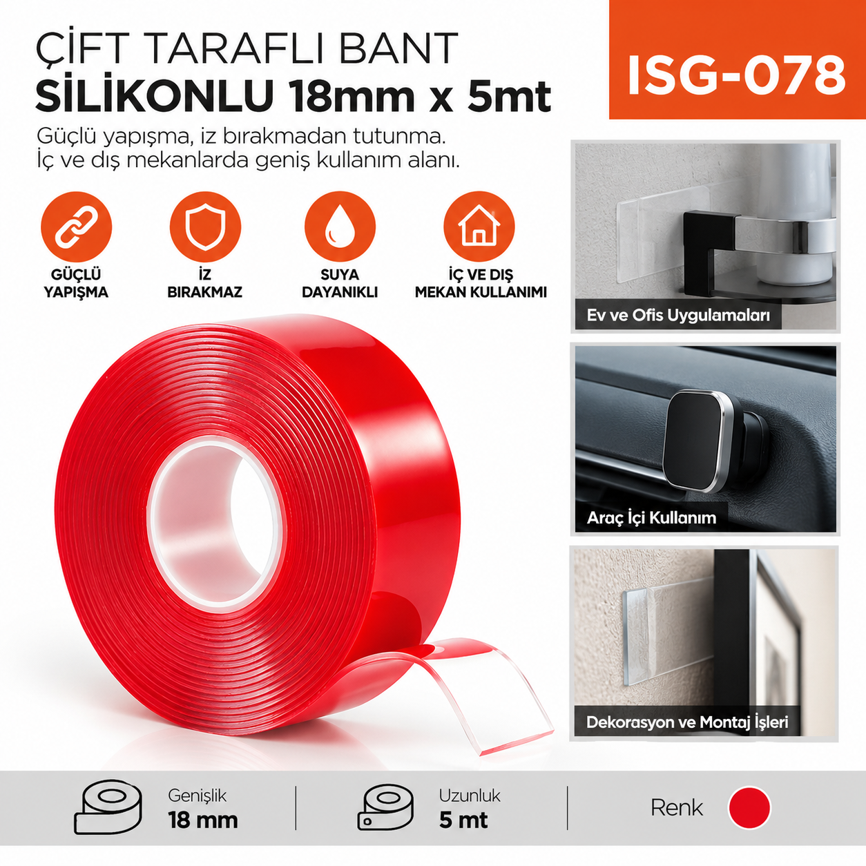 Çift Taraflı Bant Silikonlu 18 mm*5 mt | Beyond HijyenBeyond HijyenÇift Taraflı Bant Silikonlu 18 mm*5 mt