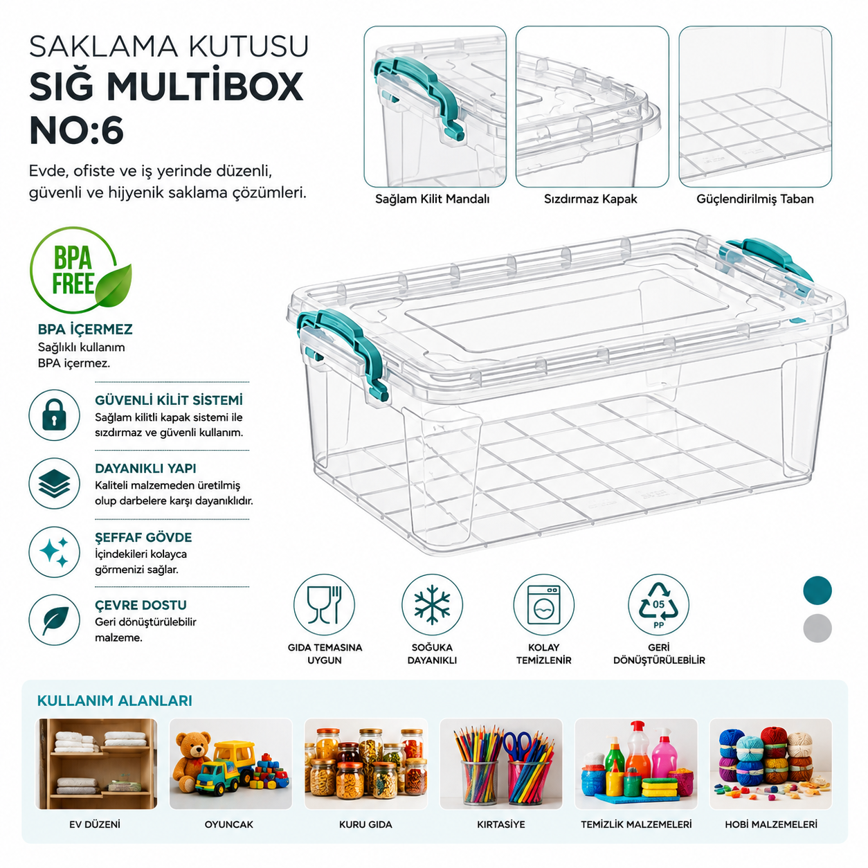 Saklama Kutusu Sığ M.Box No:6 (10 LT) (E-494) | Beyond HijyenBeyond HijyenSaklama Kutusu Sığ M.Box No:6 (10 LT) (E-494)