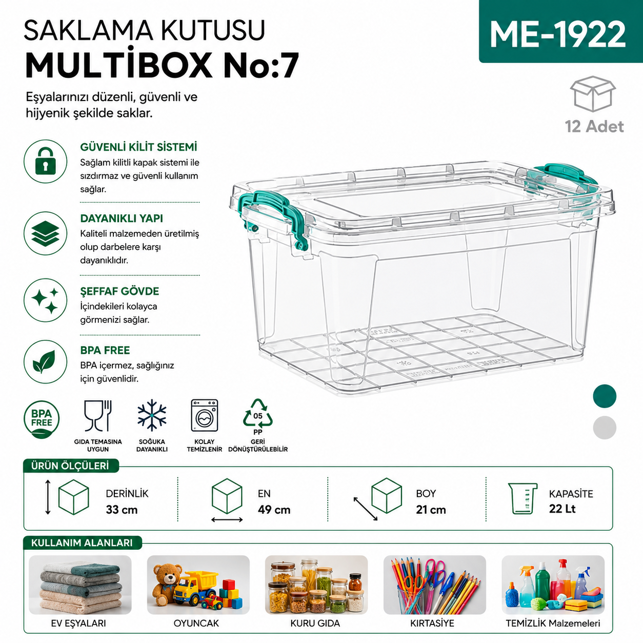 Saklama Kutusu M.Box No:7 (22 LT) (E-506) | Beyond HijyenBeyond HijyenSaklama Kutusu M.Box No:7 (22 LT) (E-506)