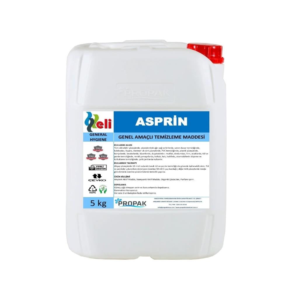 Aspirin Çok Amaçlı Temizleyici 5 lt I Temizlik Kimyasalları I Beyond HijyenPropakAspirin Çok Amaçlı Temizleyici 5 lt