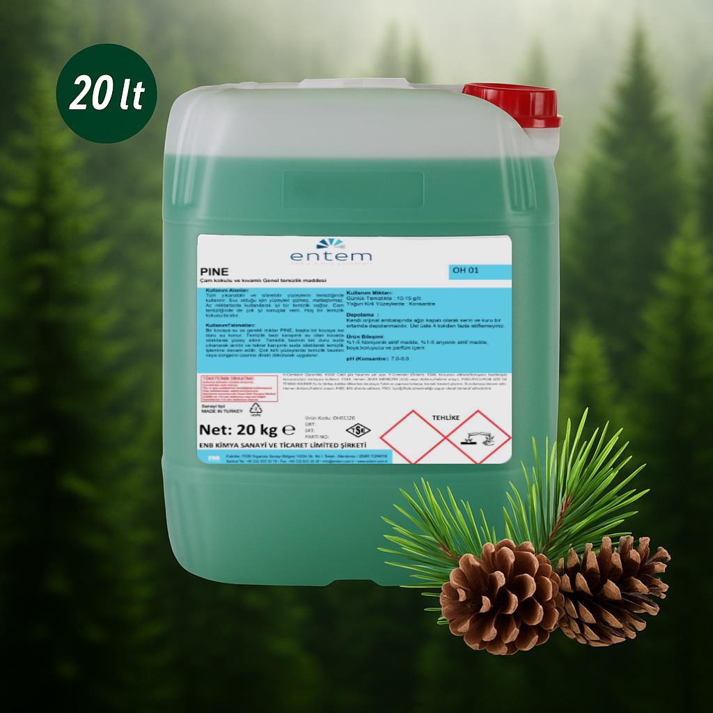 Entem PineTropic Çam Kokulu Yüzey Temizleyici 20 Lt | Temizlik Kimyasalları | Yüzey TemizleyiciEntemEntem Pine Çam Kokulu Yüzey Temizleyici 20 Lt