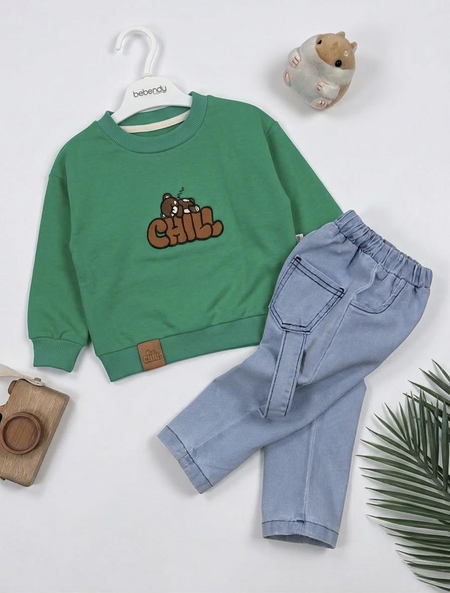 Chill Oversize Sweat Kot Pantolonlu Takım