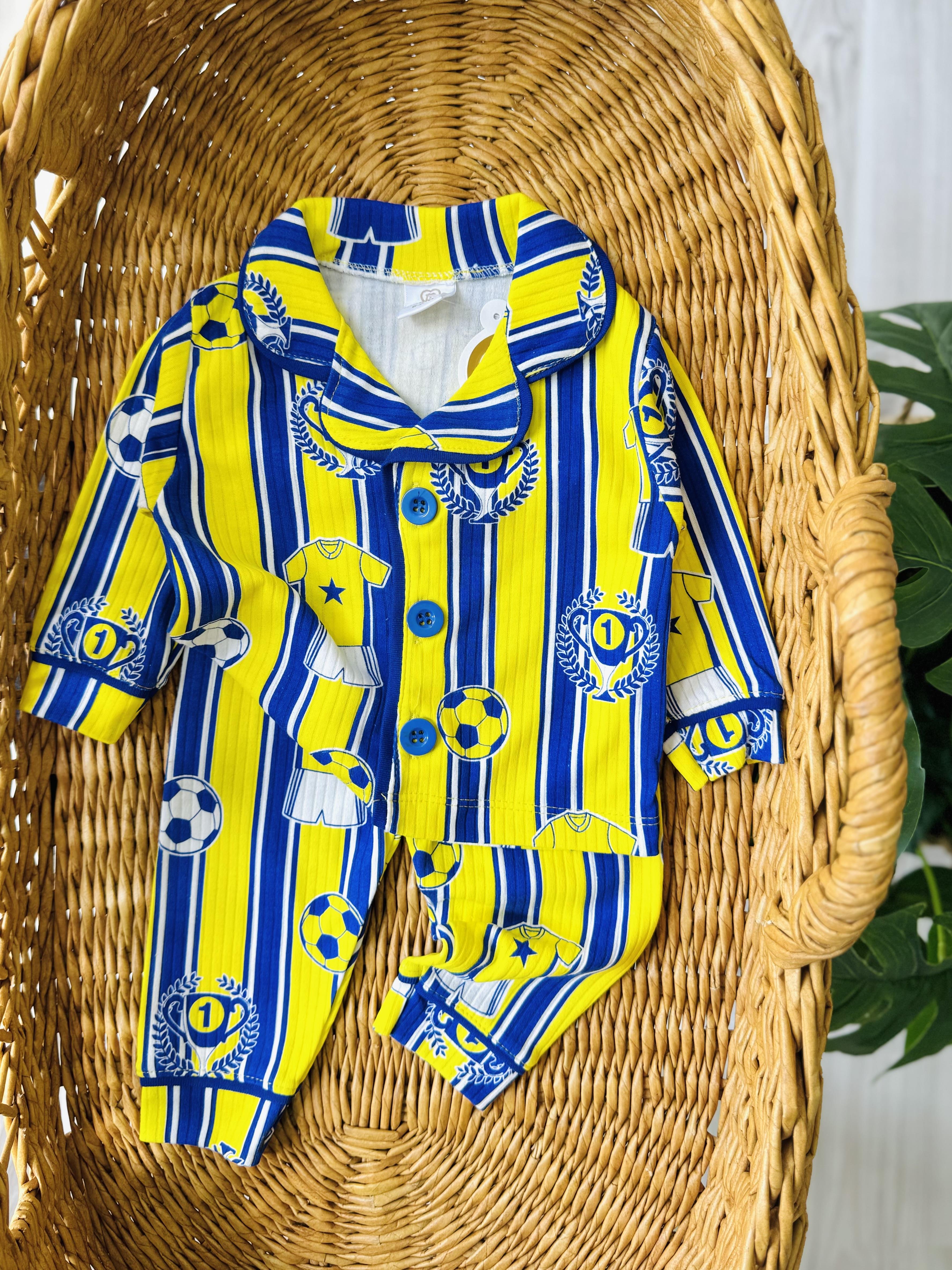 Fenerbahçe Düğmeli Pijama Takımı