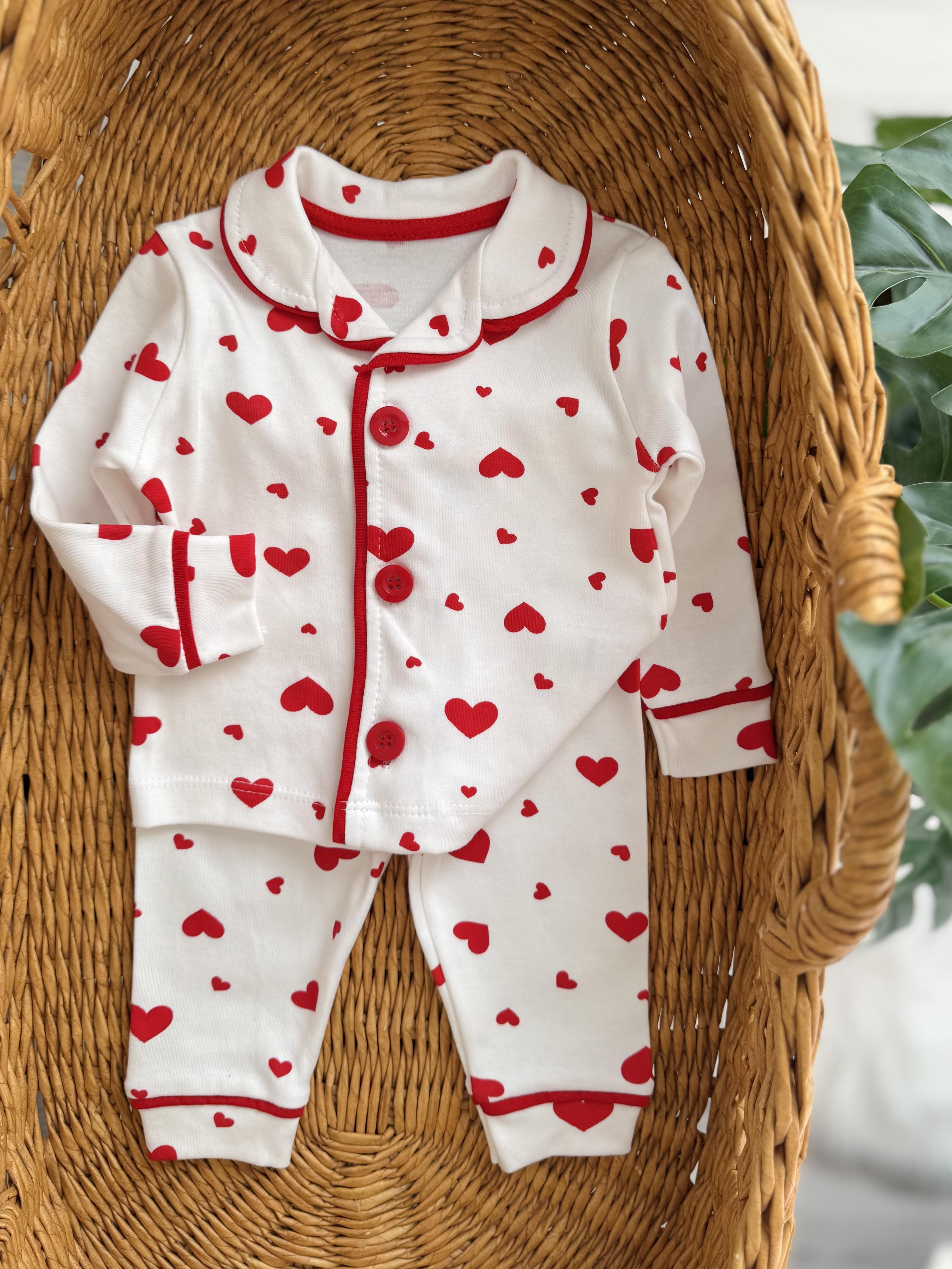Kalpli Düğmeli Pijama Takımı
