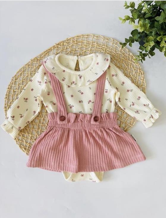 Lilly 3lü Salopet  Elbise Set