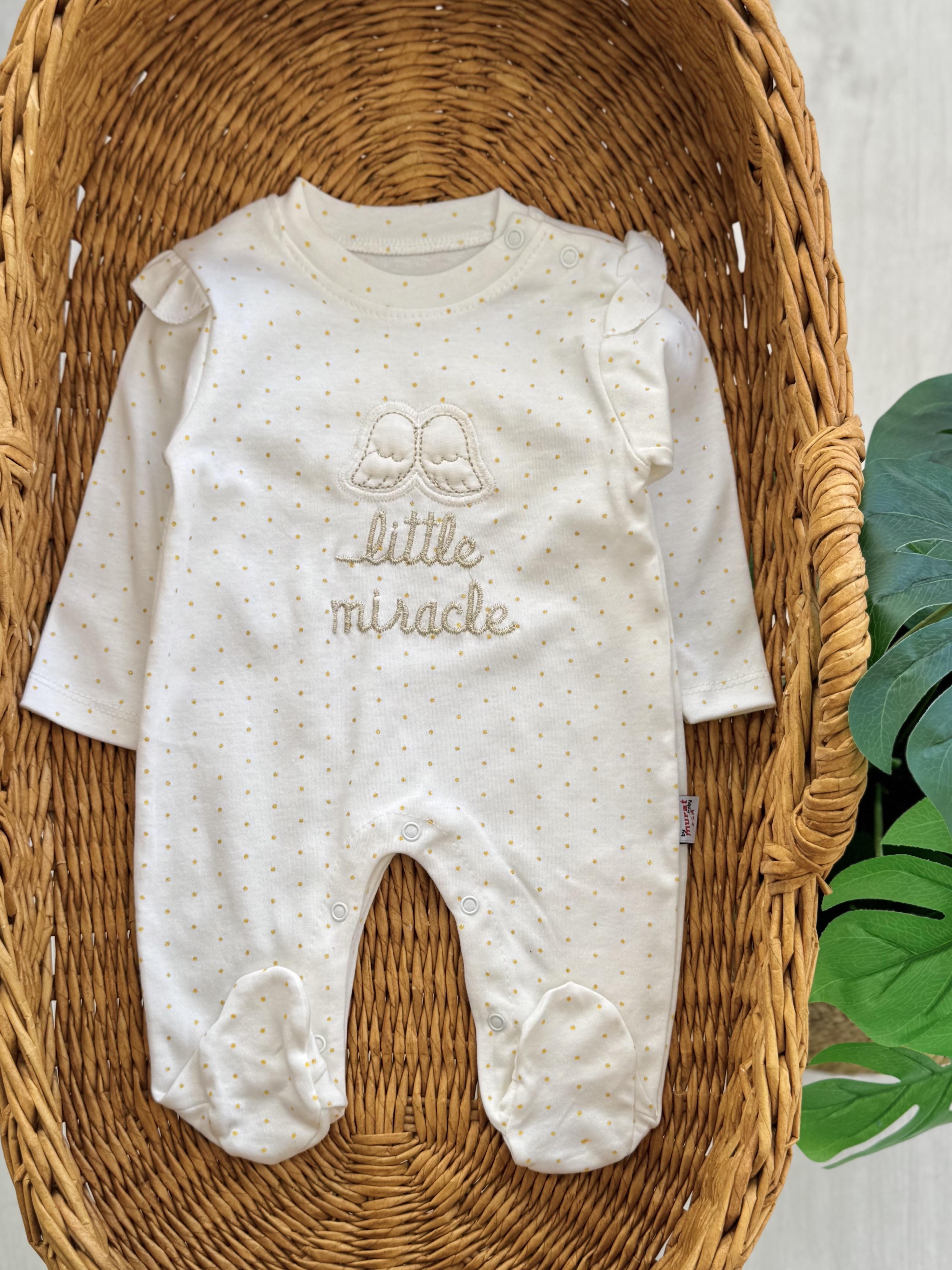 Little Miracle Sırtı Kanat Baskılı Tulum
