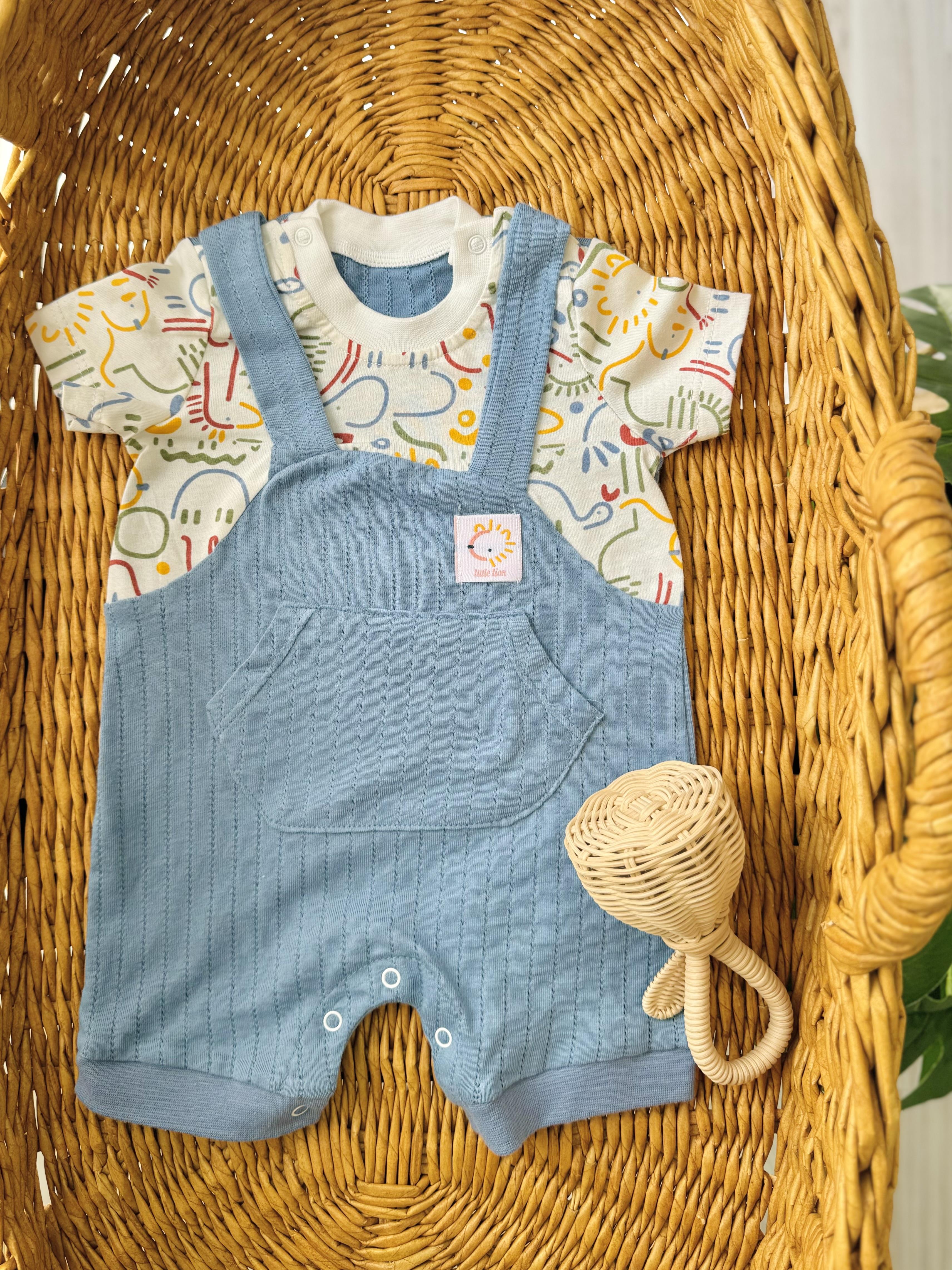 Mavi Little Lion Badisi Birleşik Tulum