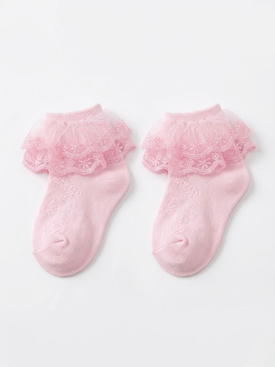 Pembe Tütülü Çorap ( 1-2 YAŞ )