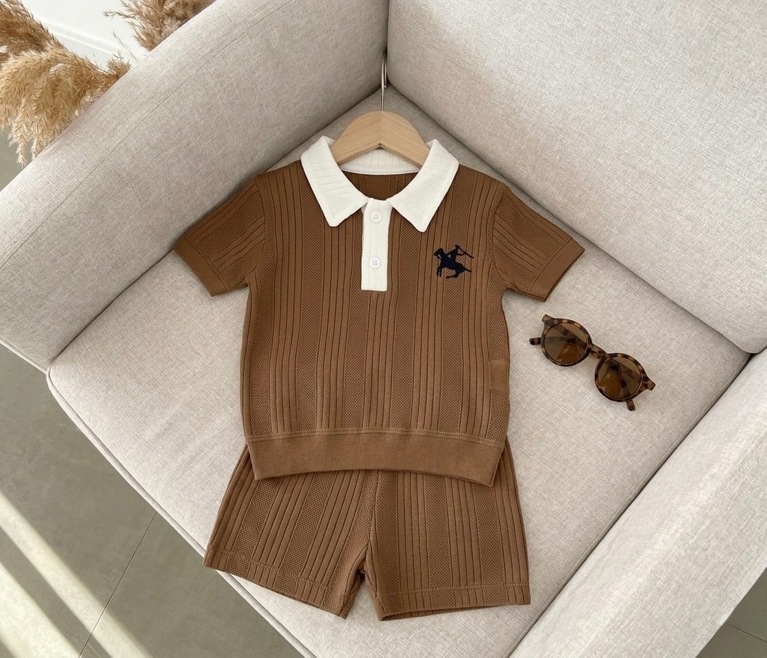 Polo Yakalı İnce Triko Yazlık Alt Üst Takım