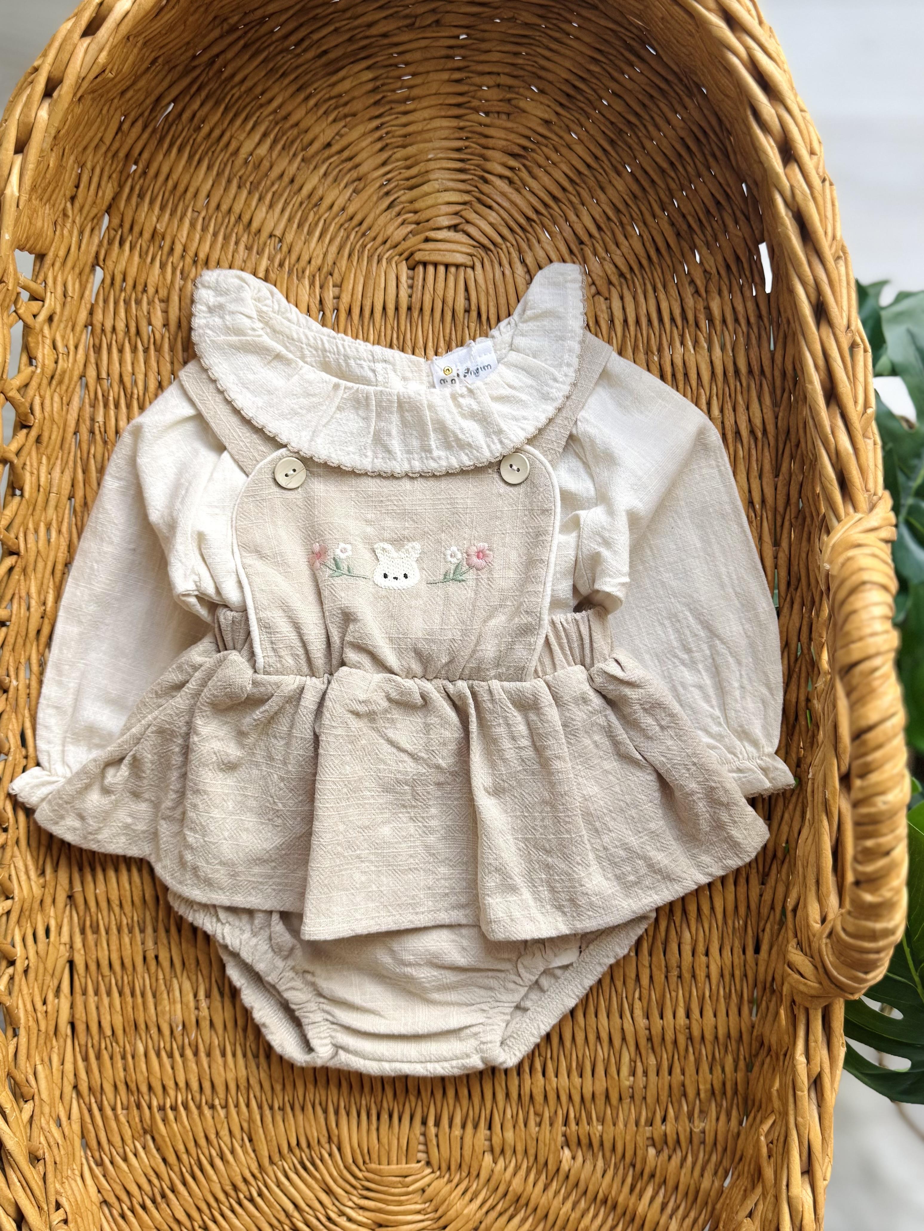 Rabbit Badili Keten Romper Set