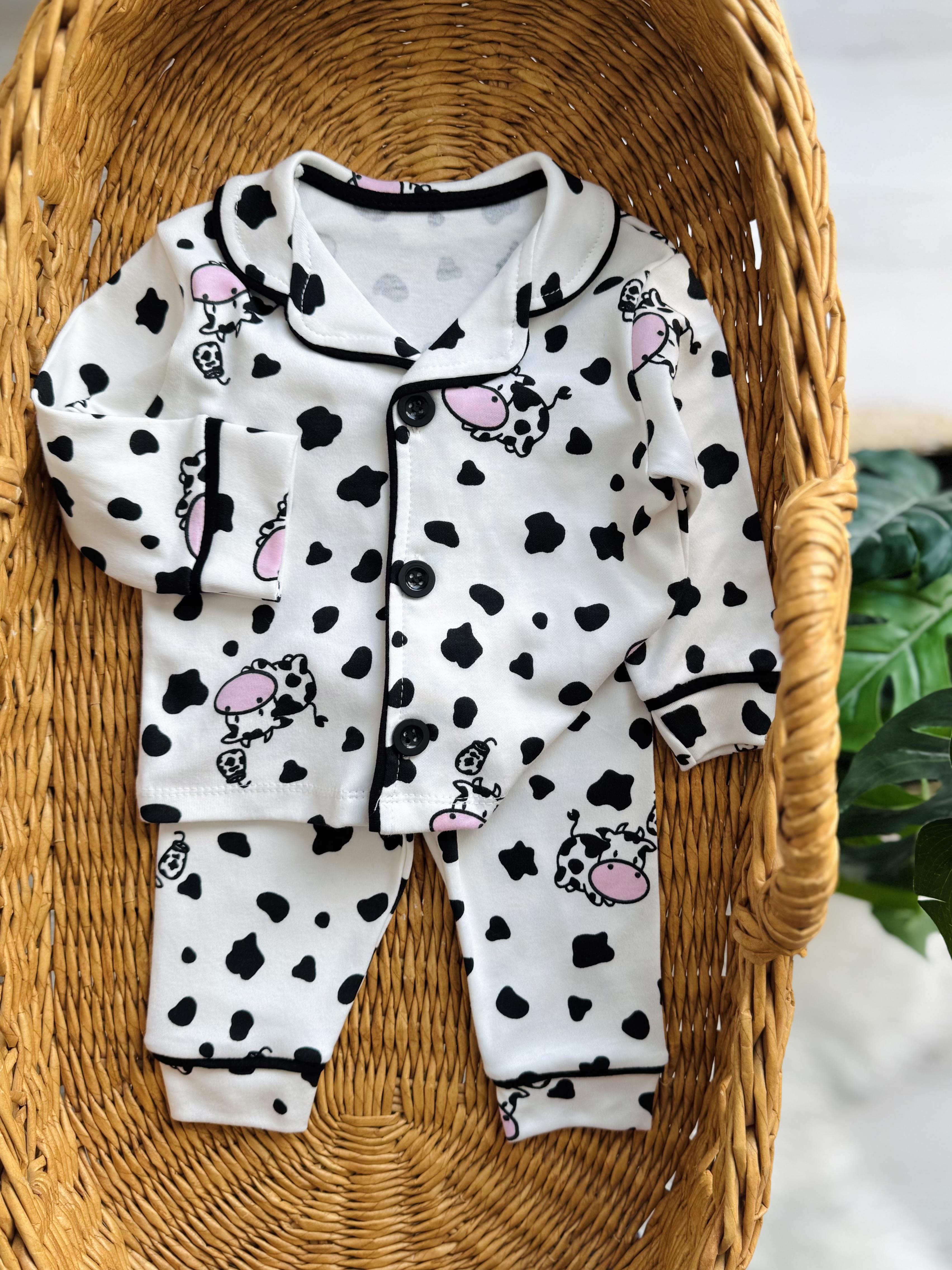 Sevimli İnek Unisex Pijama Takimi