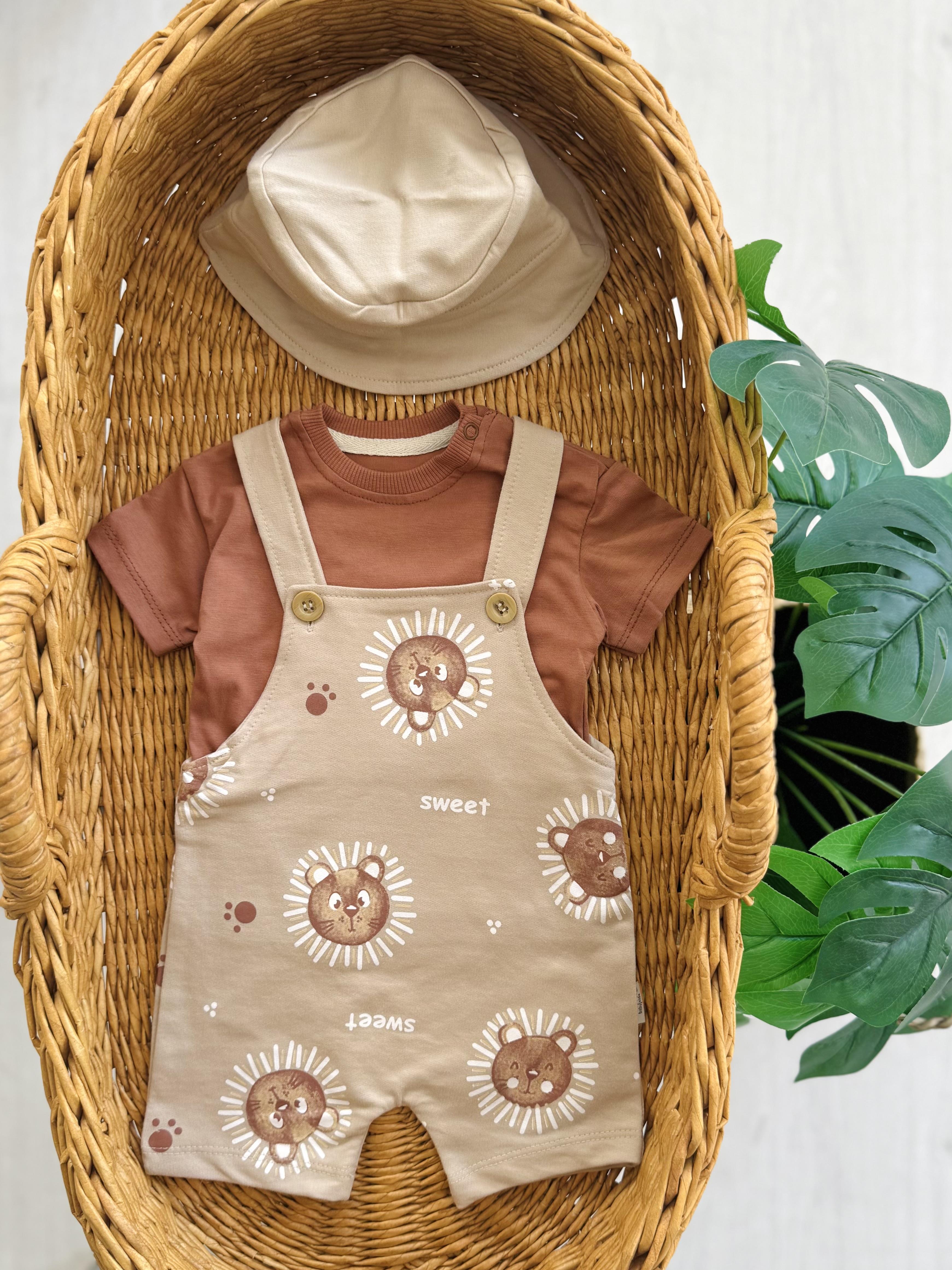 Sweet Animals Bucket Şapkalı 3lü Takım