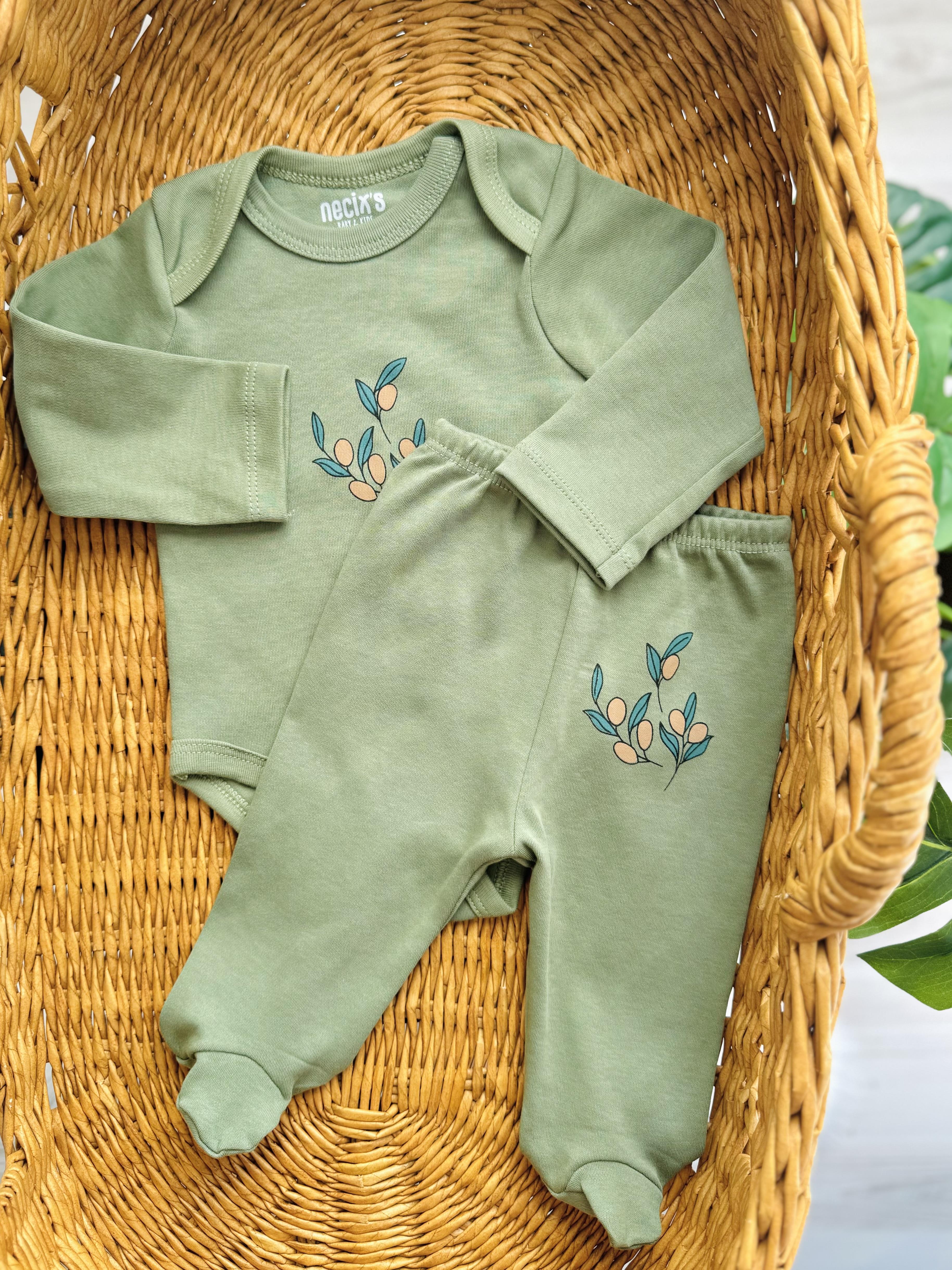 Yeşil Olive Patikli Takım