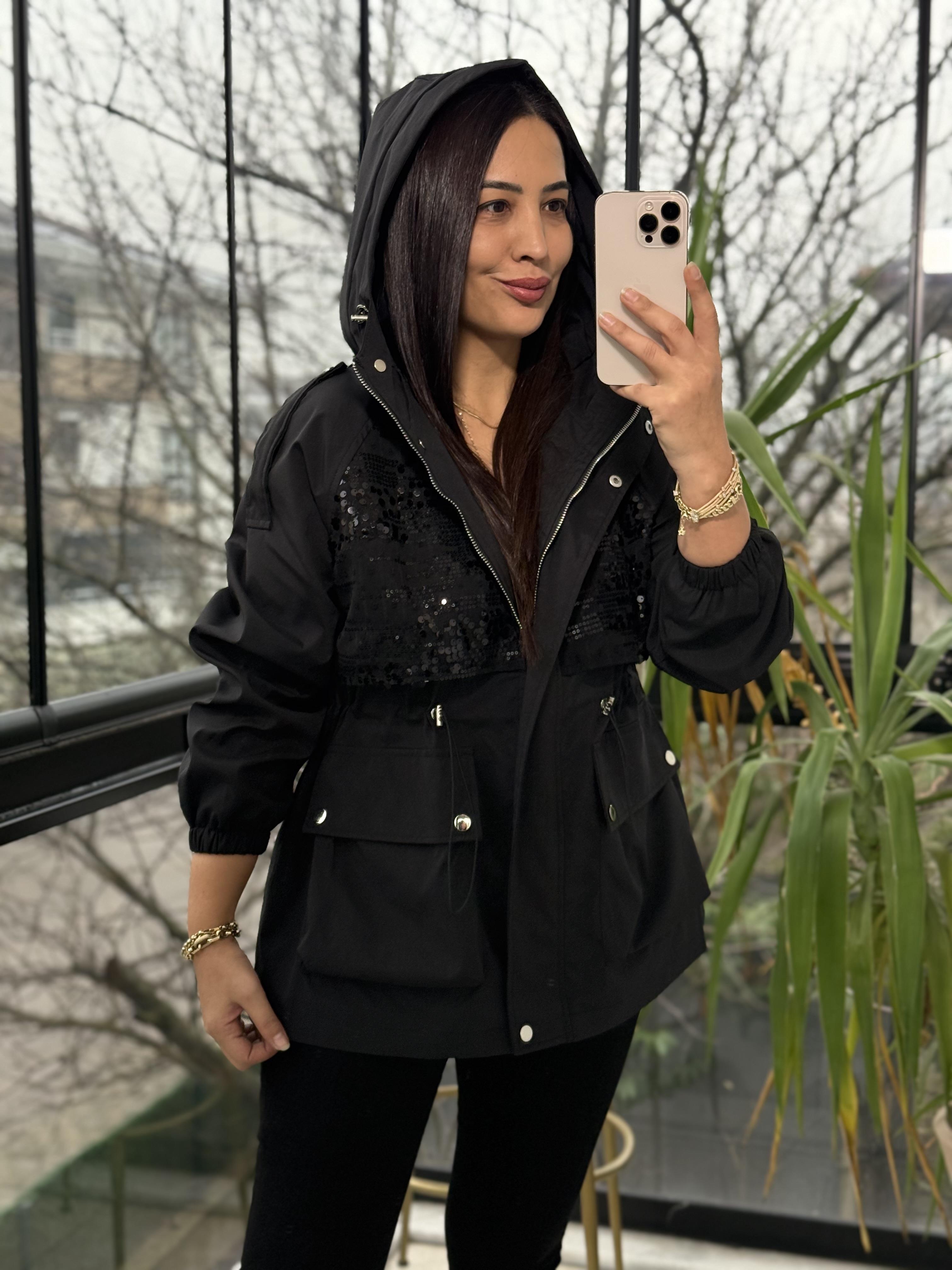 İthal Pullu Trenç Siyah