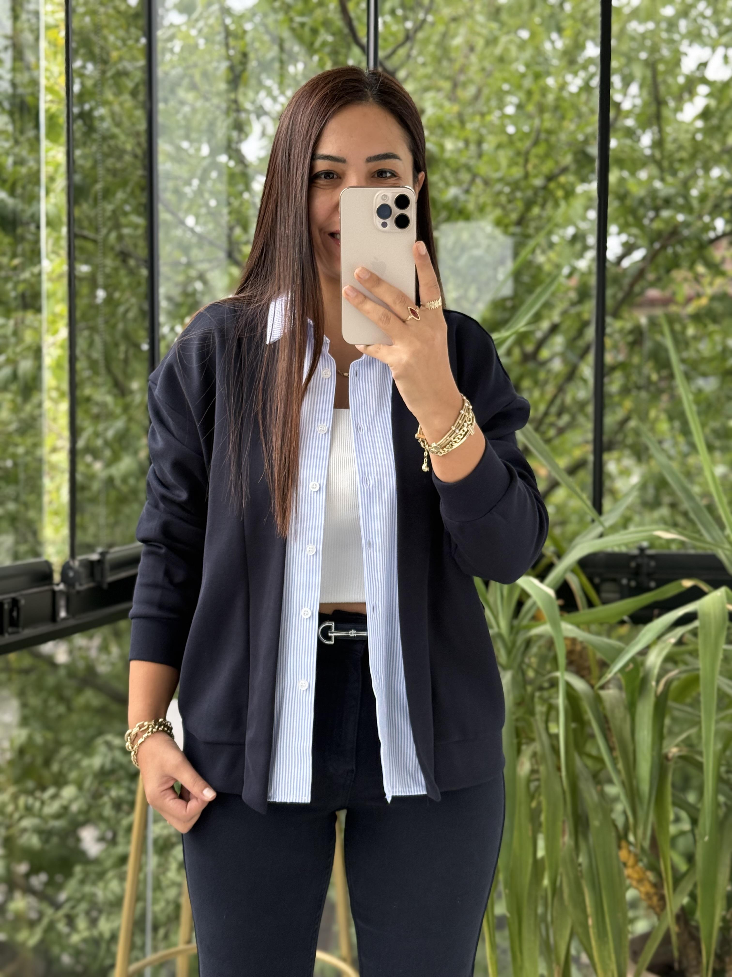 Gömlek Mix Hırka Lacivert