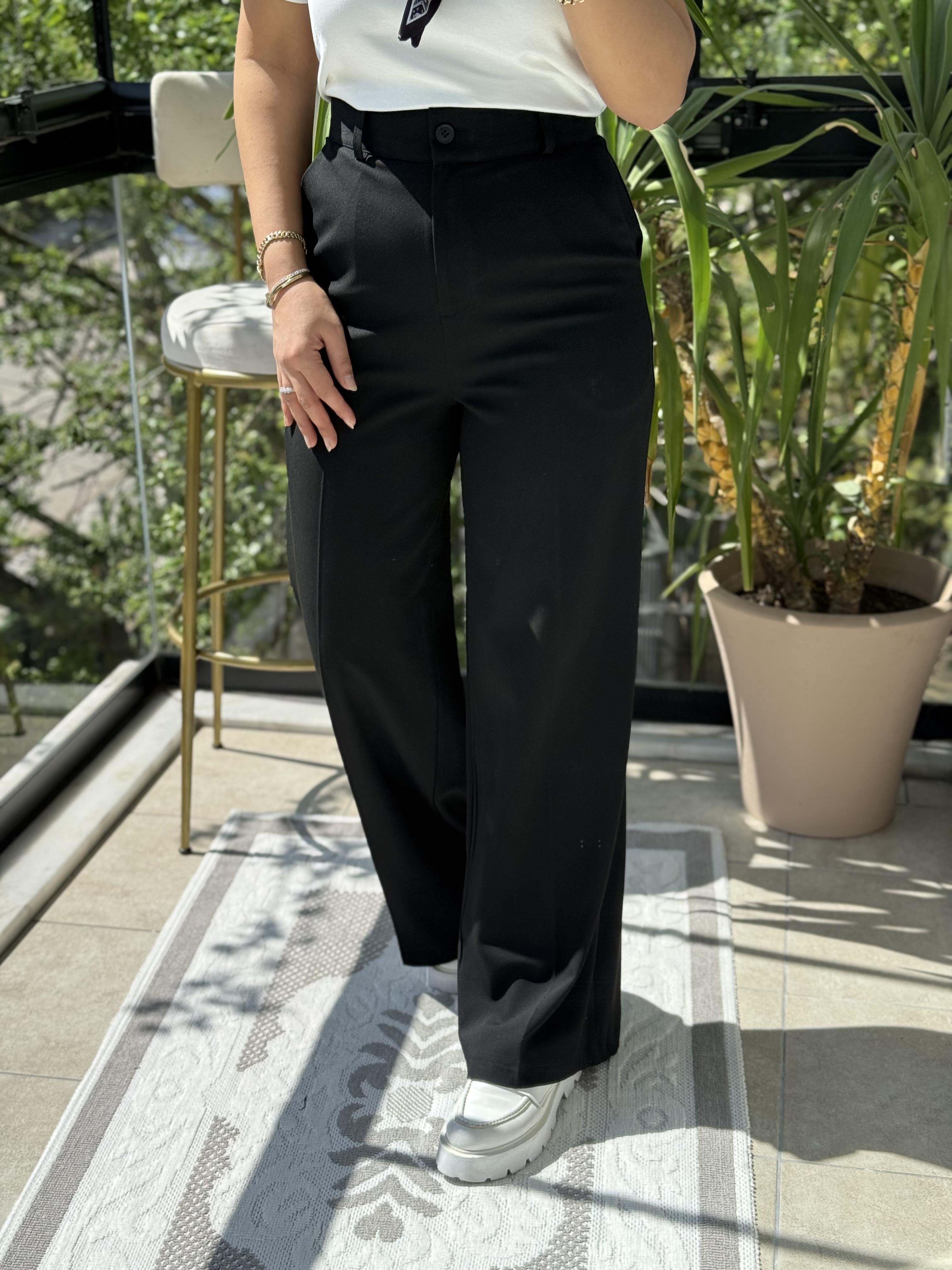 Cepli Palazzo Pantolon Siyah