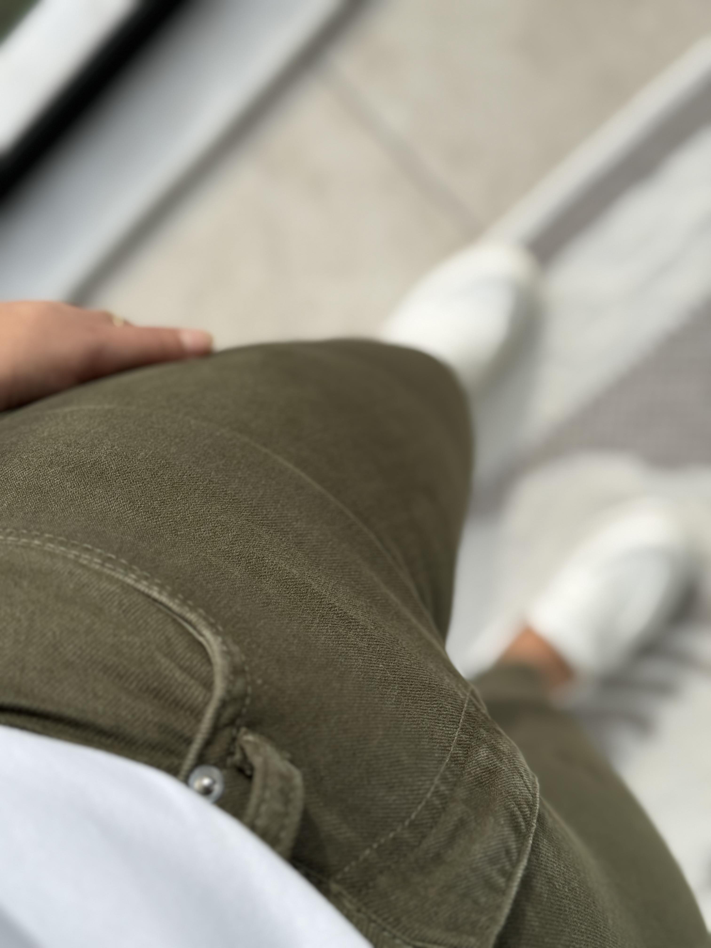 Toparlayıcı Skinny Jean Yeşil
